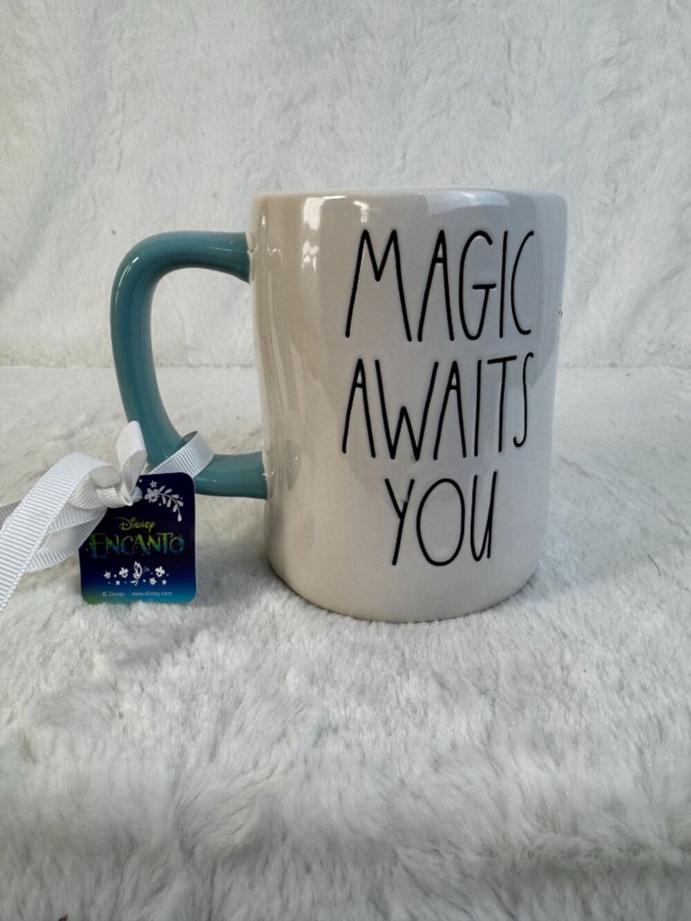 Disney Encanto Magic Awaits You Rae Dunn Artisan Ceramic Coffee Cup Tea Mug NWT - Picture 1 of 8